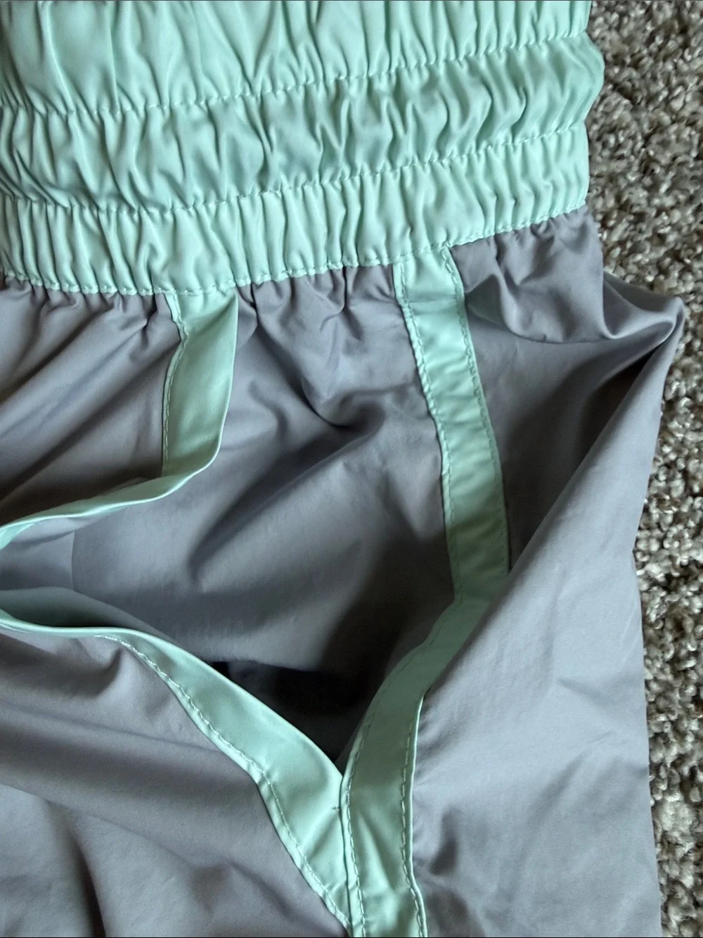 Nike Women’s Gray & Mint Athletic Shorts